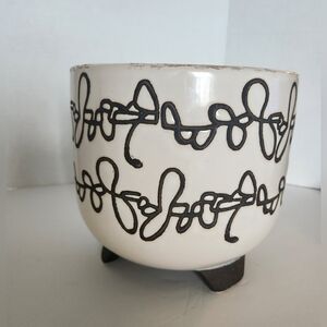 Ceramic Planter Plant Pot Ecru Cream Espresso